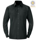 men long sleeved shirt Kelly Green color for professional use X-K545.ZI