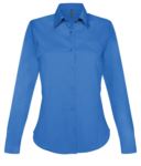 women long sleeved shirt for work uniform Dark Blue color X-K549.AZC