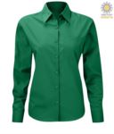 women long sleeved shirt for work uniform Green color X-K549.KG