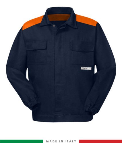 Multipro two-tone jacket navy blue /orange