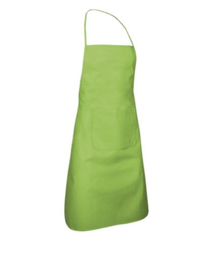 Tnt Apron with pocket. Color apple green