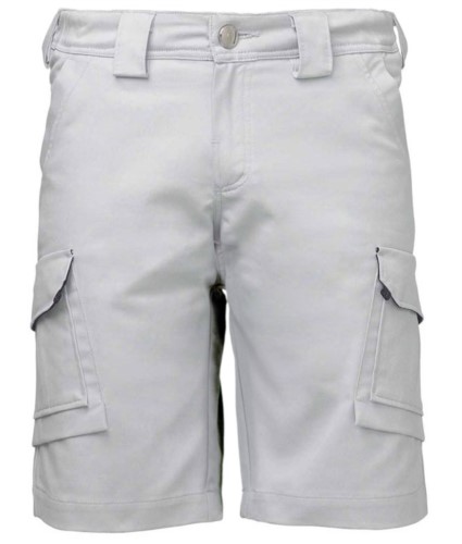 Lightweight multi-pocket Bermuda shorts with stretch cotton fabric, resistant to chemical treatments. Colour: Brown 