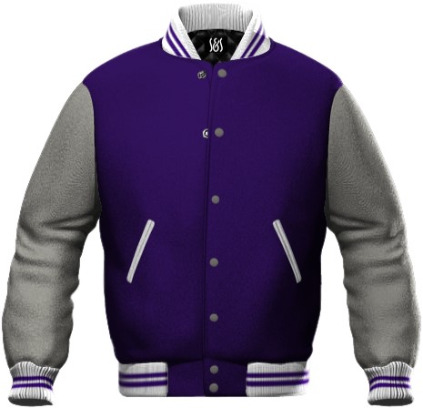 wholesale customizable Purple and Grey work sweatshirt