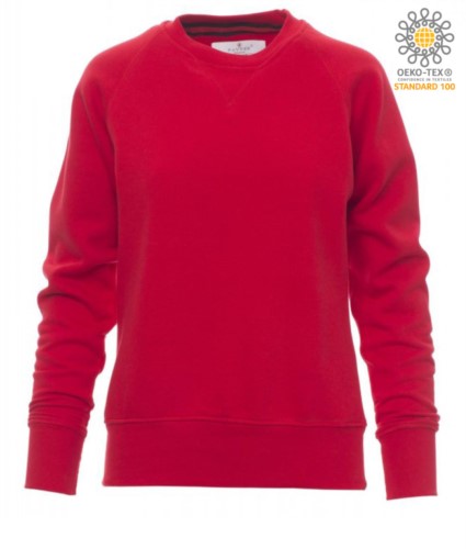 women red round neck work sweatshirt
