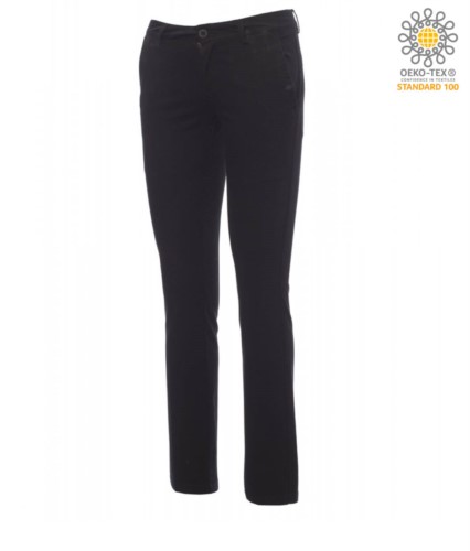 Women stretch pants, classic fit, multiseason, color black