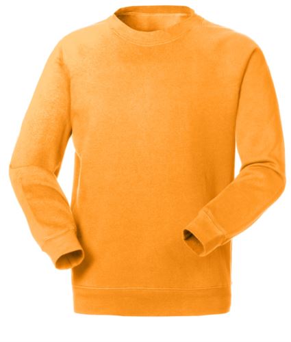work sweatshirt for promotional use, wholesale, safety orange color