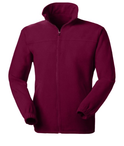 Long zip anti-pilling fleece with two pockets. Colour grenade