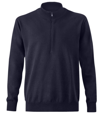 Heavy duty multi norm sweater, half zip, elasticated cuffs and hem, certified EN 1149-5, EN 11612:2009, EN ISO 340:2004
