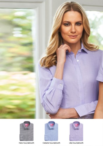 Cotton and polyester shirt, semi-tight fit. Polyester and cotton fabric. Ideal for receptionists, hostesses and hoteliers.