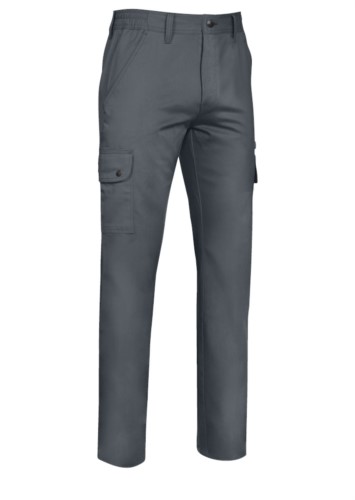 Multi-pocket stretch trousers