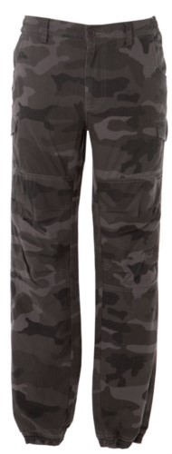 Multi pocket work trousers with stretch fabric, colour camouflage grey