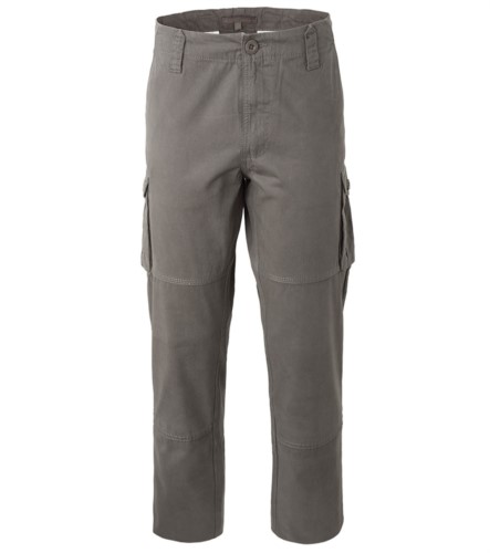 Grey cotton multi pocket trousers