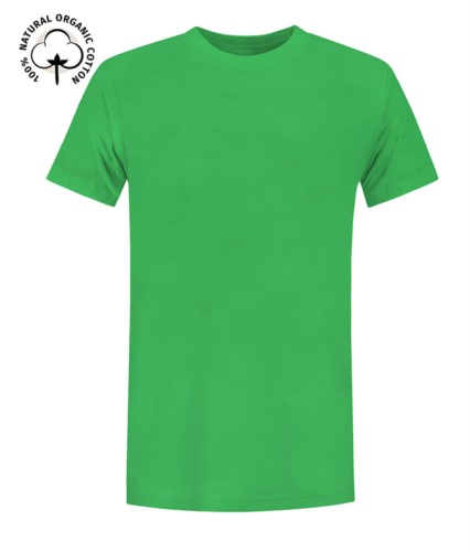 Organic short-sleeved T-Shirt, regular fit, crew neck, OEKO-TEX certified. 