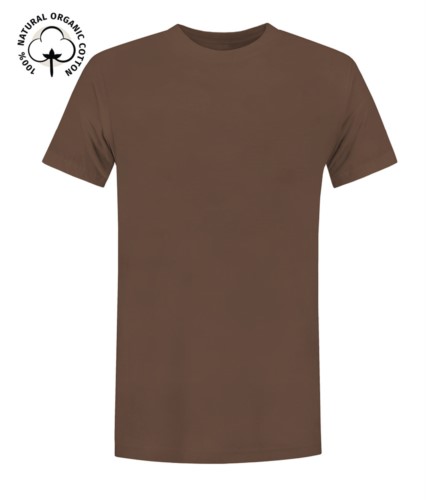Organic short-sleeved T-Shirt, regular fit, crew neck, OEKO-TEX certified. 