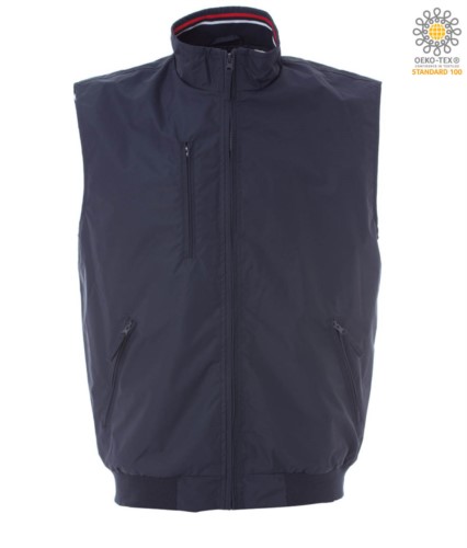 summer work vest multi pockets blue color 100% cotton