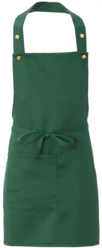 Apron with side pocket, in polyester, colour 
green 
