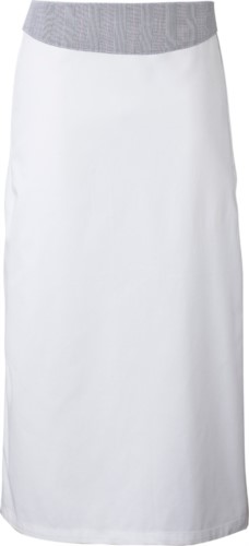 Cook apron with flap. Color: White/Wales
