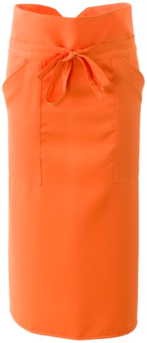 Cook apron with polyester, orange colour