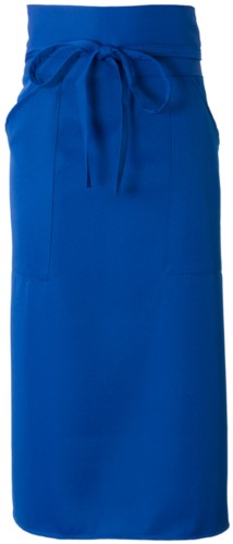 Cook apron with polyester, royal blue colour