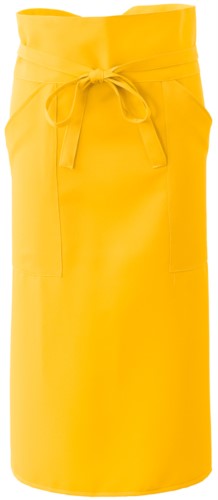 Cook apron with polyester, yellow colour