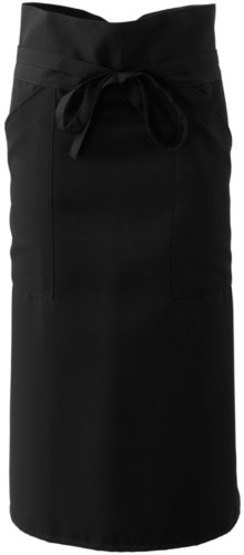 Cook apron with polyester, black colour