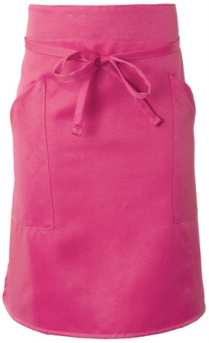 Cook apron with double pocket, fastened with a lace at the waist. Color:fuchsia