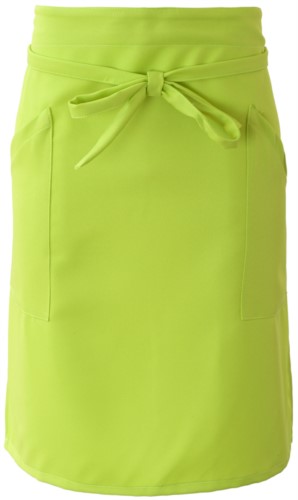 Cook apron with double pocket, fastened with a lace at the waist. Color: Acid Green