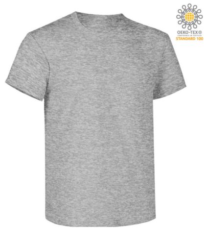 Short sleeve work t-shirt, regular fit, crew neck, OEKO-TEX certified. Colour   sport grey