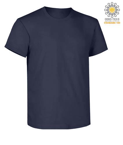 Short sleeve work t-shirt, regular fit, crew neck, OEKO-TEX certified. Colour   light navy