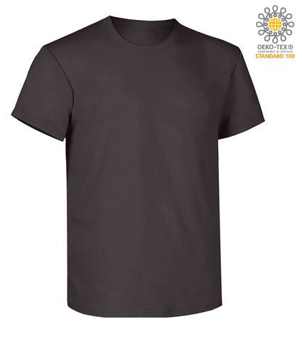 Short sleeve work t-shirt, regular fit, crew neck, OEKO-TEX certified. Colour   bear brown