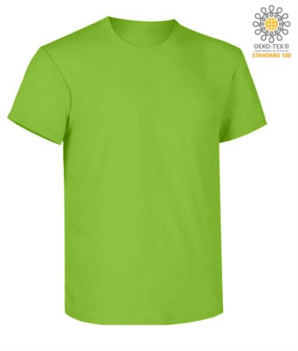 Short sleeve work t-shirt, regular fit, crew neck, OEKO-TEX certified. Colour orchid green