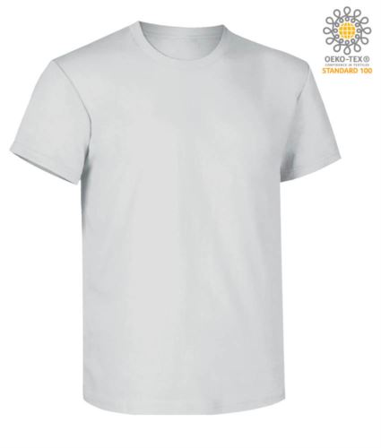 Short sleeve work t-shirt, regular fit, crew neck, OEKO-TEX certified. Colour ash