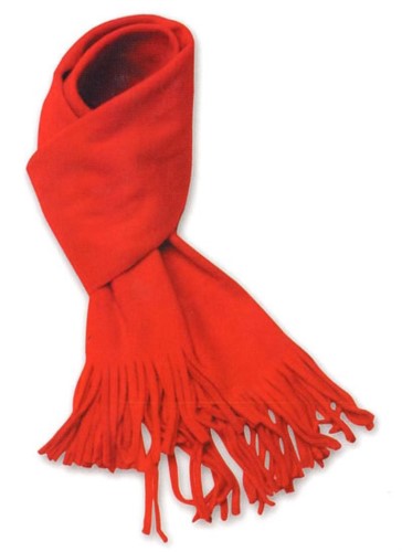 Warm fleece scarf