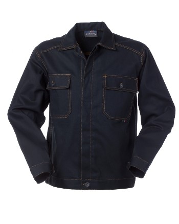 Removable cotton work jacket with pockets. Color Navy Blue 
