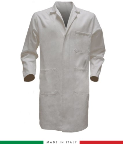 men gowns for professional use 100% cotton color white