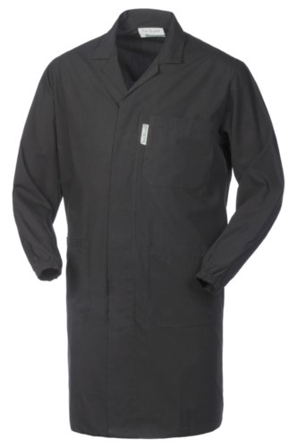 Black men coat with covered buttons 