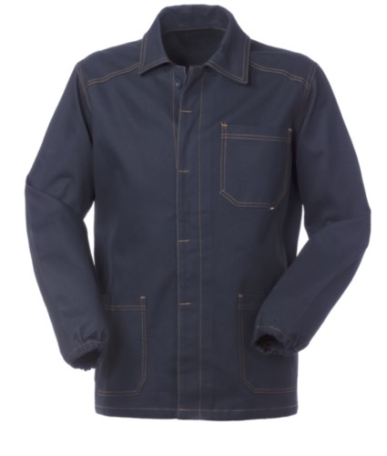 work jacket blue color 100% cotton non shrinkable