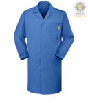 Antistatic ESD shirt with two side pockets and one chest pocket, button closures and adjustable cuffs with velcro, certified EN 1149-5, EN 61340-5-1:2007,colour medical white POAS10.AM