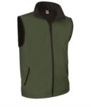 soft shell vest with long zip in polyamide and elastane and microfleece lining. Colour: blu royal VATUNDRA.VEM