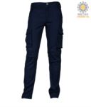 Elasticated Multi Pocket Trousers JR993590.BLU