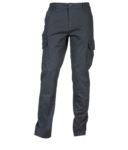 Elasticated Multi Pocket Trousers JR993592.GR