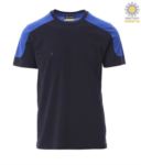 Two-tone short-sleeved T-Shirt, regular fit, crew neck PACORPORATE.BLA