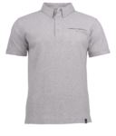 Short sleeved polo shirt NW2115001.GRM