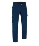 MULTI-POCKET WORK TROUSERS NAVY BLUE VABRODY.BL