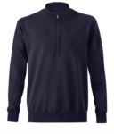 Heavy duty multi norm sweater, half zip, elasticated cuffs and hem, certified EN 1149-5, EN 11612:2009, EN ISO 340:2004
 SI25MG0561.BLU