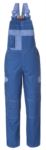 Two tone multi pocket dungarees with contrasting stitching. Colour royal blue and sky blue ROA50225.AZC