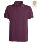 Short sleeve polo shirt with ribbed cotton sleeve bottoms. Color white X-CPU409.370