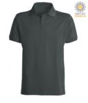 Short sleeve polo shirt with ribbed cotton sleeve bottoms. Color white X-CPU409.670