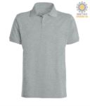 Short sleeve polo shirt with ribbed cotton sleeve bottoms. Color white X-CPU409.610