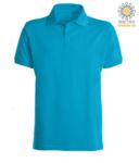 Short sleeve polo shirt with ribbed cotton sleeve bottoms. Color white X-CPU409.441